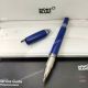 2021 New Mont blanc Starwalker Drak Blue Rollerball Pen - Blue Dome (4)_th.jpg